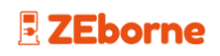 ZEborne logo rectangle blanc